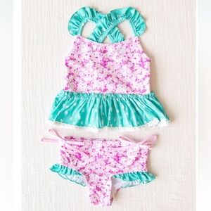 💗Sz 8 SweetHoney Maddi Tankini - Ditsy Floral 2 piece swimsuit!